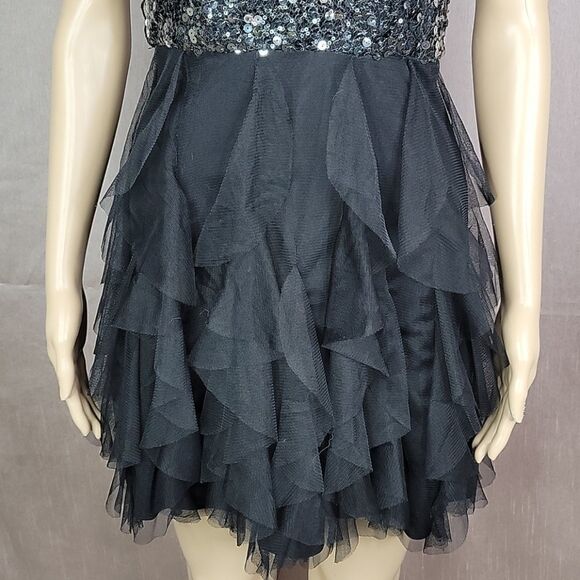BLONDIE NITES BY STACEY SKLAR Sequined Prom Dress Size 3 - Picture 3 of 10